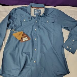 AG Gear Blue Button-Up Shirt